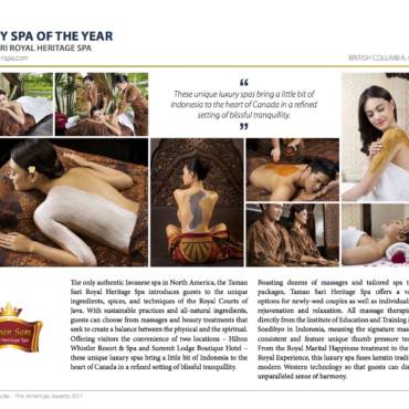 Luxury Spa of the year