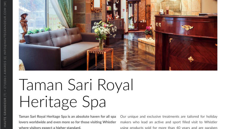 Featured in Haute Grandeur